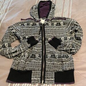 Kill City skull Patterned Hoodie